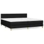 Boxspringbett mit schwarzer Stoffmatratze 200x200 cm von , Betten und Lattenroste - Ref: Foro24-3140803, Preis: 612,30 €, Rab...