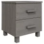 HAMAR bedside table solid pine light gray 40x35x44.5 cm by vidaXL, Nightstands - Ref: Foro24-340407, Price: 43,67 €, Discount: %