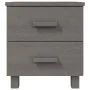 HAMAR bedside table solid pine light gray 40x35x44.5 cm by vidaXL, Nightstands - Ref: Foro24-340407, Price: 43,67 €, Discount: %