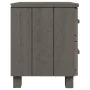 HAMAR bedside table solid pine light gray 40x35x44.5 cm by vidaXL, Nightstands - Ref: Foro24-340407, Price: 43,67 €, Discount: %