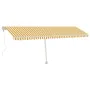 Yellow and white automatic standing awning 600x300 cm by , Awnings - Ref: Foro24-3069608, Price: 647,70 €, Discount: %