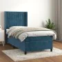 Box spring bed with dark blue velvet mattress 80x200 cm by , Beds and slatted bases - Ref: Foro24-3132769, Price: 319,57 €, D...