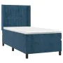 Box spring bed with dark blue velvet mattress 80x200 cm by , Beds and slatted bases - Ref: Foro24-3132769, Price: 319,57 €, D...