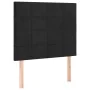 Cabecero con luces LED terciopelo negro 80x5x118/128 cm de , Cabeceros y pies de cama - Ref: Foro24-3122456, Precio: 67,61 €,...