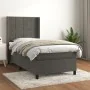 Box spring bed with dark gray velvet mattress 80x200 cm by , Beds and slatted bases - Ref: Foro24-3132646, Price: 313,78 €, D...