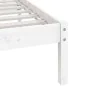 Solid white pine wood bed frame 75x190 cm by , Beds and slatted bases - Ref: Foro24-3100984, Price: 95,81 €, Discount: %