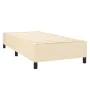 Cama box spring con colchón tela color crema 90x190 cm de , Camas y somieres - Ref: Foro24-3141742, Precio: 370,01 €, Descuen...