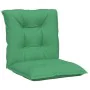 Garden chair cushion low backrest 6 pcs green fabric 100x50x7 cm by , Cushions for chairs and sofas - Ref: Foro24-314295, Pri...