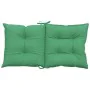 Garden chair cushion low backrest 6 pcs green fabric 100x50x7 cm by , Cushions for chairs and sofas - Ref: Foro24-314295, Pri...