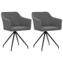 Swivel dining chairs 2 units light gray fabric by , dining chairs - Ref: Foro24-323072, Price: 219,32 €, Discount: %