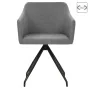 Swivel dining chairs 2 units light gray fabric by , dining chairs - Ref: Foro24-323072, Price: 219,32 €, Discount: %