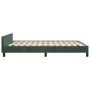 Dark green velvet bed frame with headboard 140x190 cm by , Beds and slatted bases - Ref: Foro24-3125754, Price: 233,47 €, Dis...