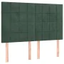 Dark green velvet bed frame with headboard 140x190 cm by , Beds and slatted bases - Ref: Foro24-3125754, Price: 233,47 €, Dis...