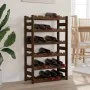 Wine rack for 30 bottles solid brown pine wood by , Wine racks - Ref: Foro24-373391, Price: 39,24 €, Discount: %