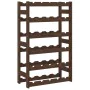 Wine rack for 30 bottles solid brown pine wood by , Wine racks - Ref: Foro24-373391, Price: 39,24 €, Discount: %