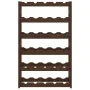 Wine rack for 30 bottles solid brown pine wood by , Wine racks - Ref: Foro24-373391, Price: 39,24 €, Discount: %