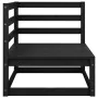 Garden furniture set 8 pieces black solid pine wood by , Garden sets - Ref: Foro24-3075773, Price: 606,46 €, Discount: %