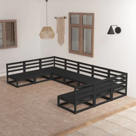 9-piece solid pine wood garden furniture set by , Garden sets - Ref: Foro24-3076143, Price: 643,16 €, Discount: %