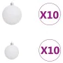 Pre-lit Christmas tree with lights and balls white 240 cm by , Christmas trees - Ref: Foro24-3077715, Price: 146,40 €, Discou...