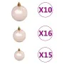 Artificial Christmas tree with hinges 300 LED and balls 180 cm by , Christmas trees - Ref: Foro24-3210404, Price: 159,99 €, D...