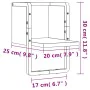 Wall shelf with Sonoma oak bar 20x25x30 cm by , Shelves and shelves - Ref: Foro24-836274, Price: 12,18 €, Discount: %