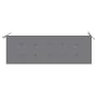 Batavia solid teak wood bench with gray cushion 150 cm by , garden benches - Ref: Foro24-3062182, Price: 292,71 €, Discount: %