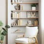 Solid beech wood wall shelf 80x20x1.5 cm by , Shelves and shelves - Ref: Foro24-356011, Price: 21,67 €, Discount: %