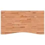 Schreibtischplatte aus massivem Buchenholz, 110 x (55–60) x 2,5 cm von , Schreibtischzubehör und Produkte - Ref: Foro24-35605...