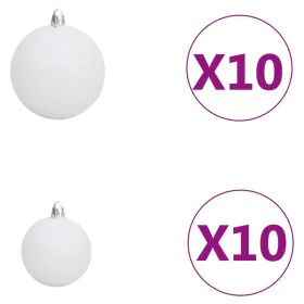 Künstlicher Weihnachtsbaum mit Scharnieren 300 LED und Kugeln 210 cm von vidaXL, Weihnachtsbäume - Ref: Foro24-3210438, Preis...