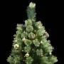 Artificial Christmas tree with hinges 300 LED and balls 240 cm by vidaXL, Christmas trees - Ref: Foro24-3210362, Price: 227,3...