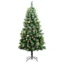 Artificial Christmas tree with hinges 300 LED and balls 240 cm by vidaXL, Christmas trees - Ref: Foro24-3210362, Price: 227,3...