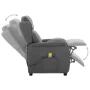 Elektrischer Massagesessel aus hellgrauem Stoff von vidaXL, Elektrische Massagesessel - Ref: Foro24-3073626, Preis: 198,66 €,...