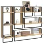 Wall shelves with bars 6 pcs engineered wood Sonoma oak by vidaXL, Shelves and shelves - Ref: Foro24-836314, Price: 81,09 €, ...