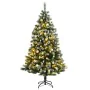 Artificial Christmas tree with hinges 150 LED and balls 150 cm by vidaXL, Christmas trees - Ref: Foro24-3210296, Price: 101,8...