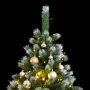 Artificial Christmas tree with hinges 150 LED and balls 150 cm by vidaXL, Christmas trees - Ref: Foro24-3210296, Price: 101,8...