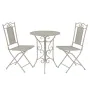 Garden bistro table and chairs 3 pieces gray steel by vidaXL, Garden sets - Ref: Foro24-43153, Price: 220,43 €, Discount: %