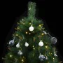 Artificial Christmas tree with hinges 300 LED and balls 240 cm by vidaXL, Christmas trees - Ref: Foro24-3210430, Price: 228,8...