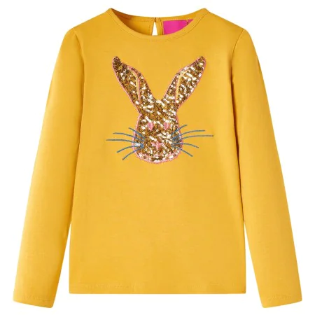 Children's long-sleeved t-shirt in ocher color 116 by vidaXL, Kids T-shirts - Ref: Foro24-13966, Price: 8,87 €, Discount: %