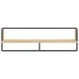 Wall shelf with Sonoma oak bar 100x25x30 cm by vidaXL, Shelves and shelves - Ref: Foro24-836294, Price: 27,72 €, Discount: %