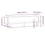 Wall shelf with Sonoma oak bar 100x25x30 cm by vidaXL, Shelves and shelves - Ref: Foro24-836294, Price: 27,72 €, Discount: %