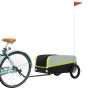 Black and green iron bicycle trailer 30 kg by vidaXL, Bicycle trailers - Ref: Foro24-94039, Price: 83,15 €, Discount: %