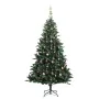 Artificial Christmas tree with hinges 150 LED and balls 120 cm by vidaXL, Christmas trees - Ref: Foro24-3210273, Price: 79,01...