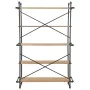 Solid fir wood and steel shelf 120x42x180 cm by vidaXL, Bookcases and shelves - Ref: Foro24-246424, Price: 424,19 €, Discount: %