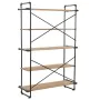 Solid fir wood and steel shelf 120x42x180 cm by vidaXL, Bookcases and shelves - Ref: Foro24-246424, Price: 424,19 €, Discount: %