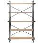 Solid fir wood and steel shelf 120x42x180 cm by vidaXL, Bookcases and shelves - Ref: Foro24-246424, Price: 424,19 €, Discount: %