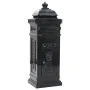 Vintage-style black stainless steel aluminum column mailbox by vidaXL, mailboxes - Ref: Foro24-43888, Price: 306,88 €, Discou...