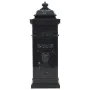 Vintage-style black stainless steel aluminum column mailbox by vidaXL, mailboxes - Ref: Foro24-43888, Price: 306,88 €, Discou...