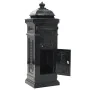 Vintage-style black stainless steel aluminum column mailbox by vidaXL, mailboxes - Ref: Foro24-43888, Price: 306,88 €, Discou...