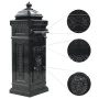 Vintage-style black stainless steel aluminum column mailbox by vidaXL, mailboxes - Ref: Foro24-43888, Price: 306,88 €, Discou...