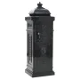 Vintage-style black stainless steel aluminum column mailbox by vidaXL, mailboxes - Ref: Foro24-43888, Price: 306,88 €, Discou...